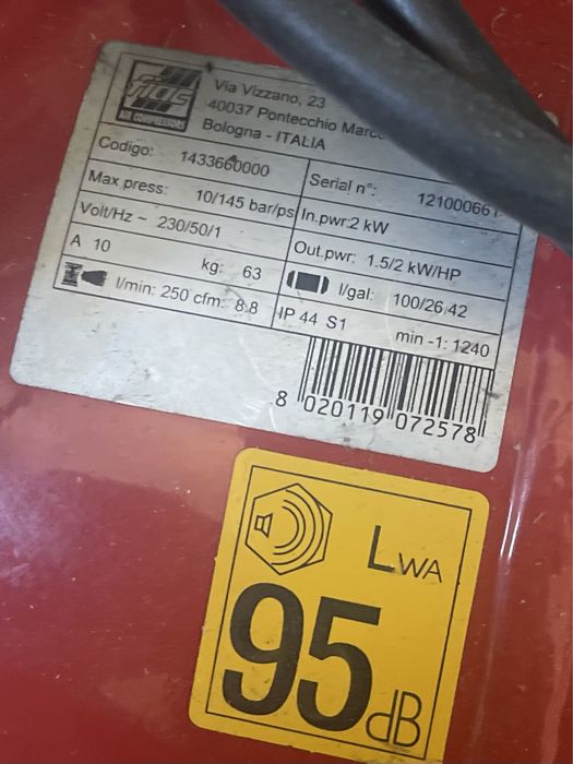 Compressor de correia 100 Lt