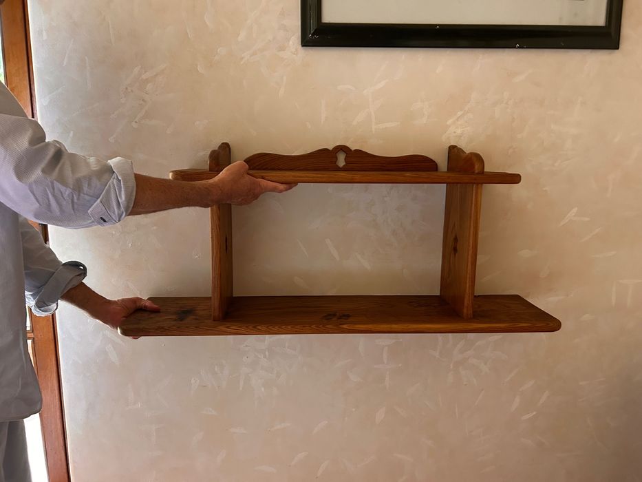 Prateleiras para montar na parede (madeira vintage) 90 cm x 43 cm