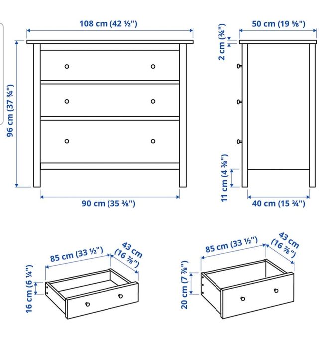 Komoda Hemnes IKEA