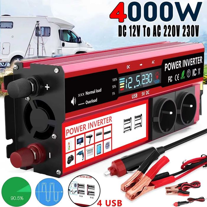 Inversor 12v 220v  4000w