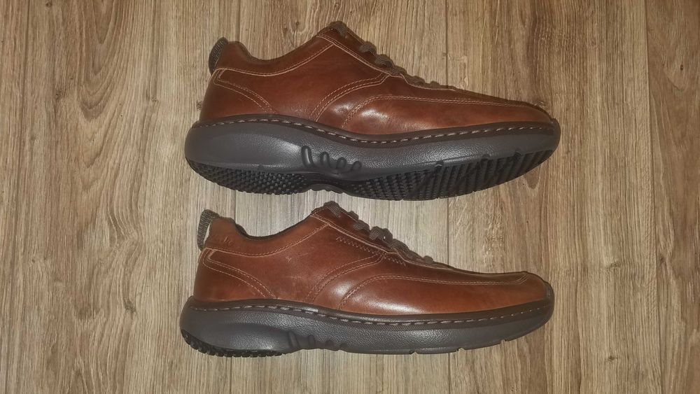 Buty CLARKS Pro Lace 42/43 27.5cm Skórzane półbuty solidne powystawowe