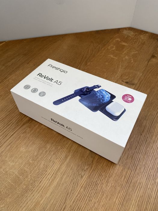 Бездротова зарядка Prestigio Revolt A5 (IPhone AirPods Apple watch)