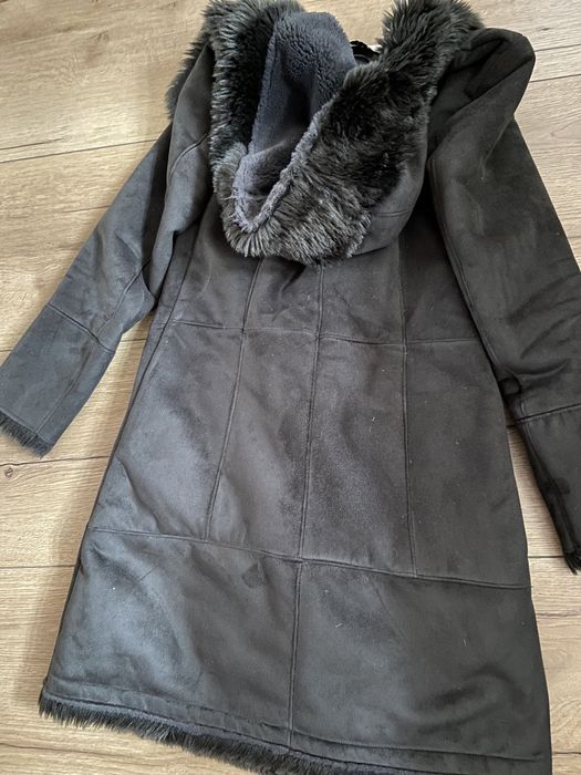 Kożuch ciemno zielony TKMAXX r.S