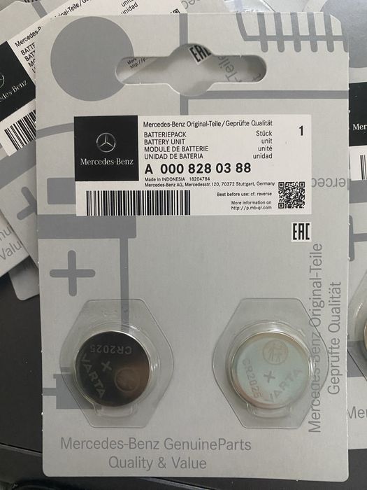 Батарейка для ключа оригинал Mercedes-Benz