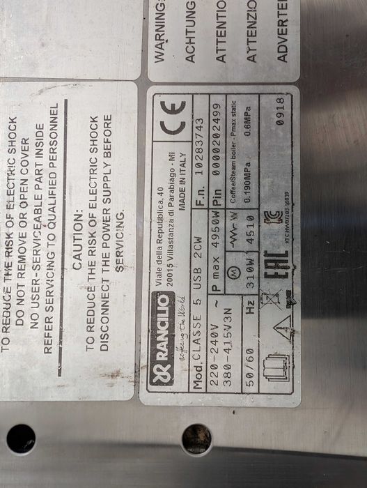 Máquina de Café Rancílio Classe 5