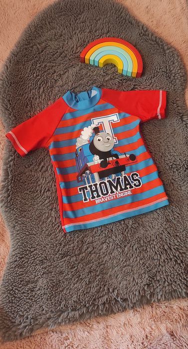 Tomek i lokomotywa. Mini club. Bluzka na plażę, do wody. Rozmiar 86/92