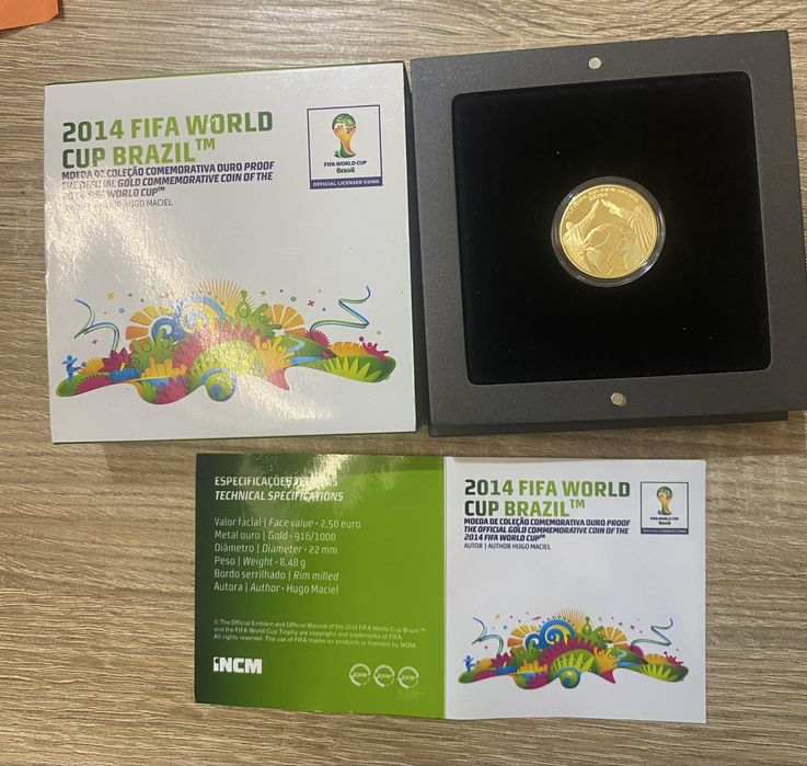 Moeda ouro Mundial do Brazil