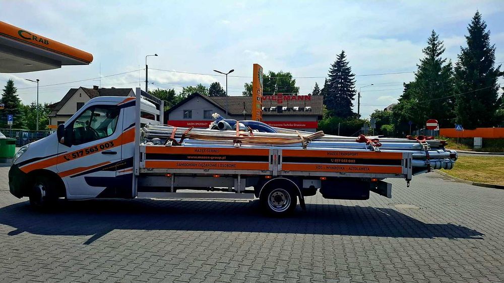 Usługi transportowe Transport HDS wywrotka platforma Autolaweta