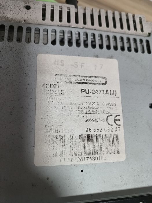 Clarion RD3-01 PU-2471A(J) Citroen C3