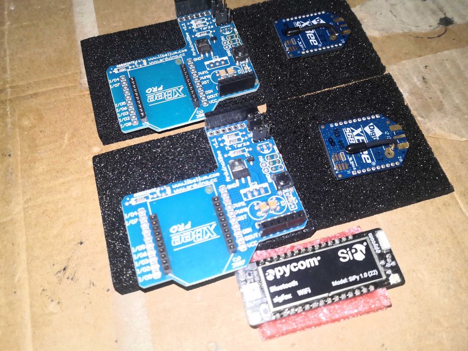 Lote Wireless / IoT – Pycom SiPy + 2× XBee Wi-Fi + 2× Arduino XBee Shield – NOS