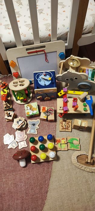 Якісні дерев'яні іграшки на вік 1-2 роки