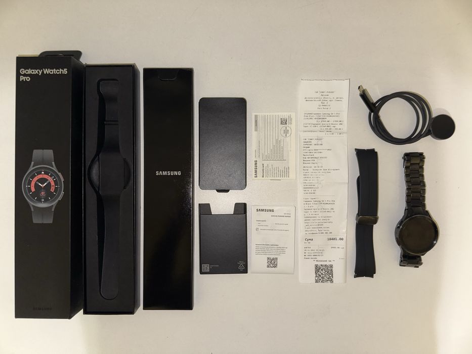 Смарт-годинник «Samsung Galaxy Watch 5 Pro», 45 mm, Black (SM-R920).