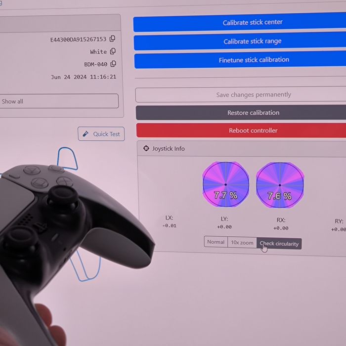 Dualsense PS5 com joysticks TMR Favor Union