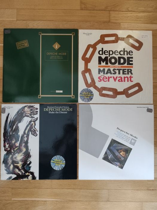 Depeche Mode - Love in Itself 2 limited , Master And Servant kolor ,Shake the Disease kolor , A Question of Time - zestaw 4  płyt - super stany
