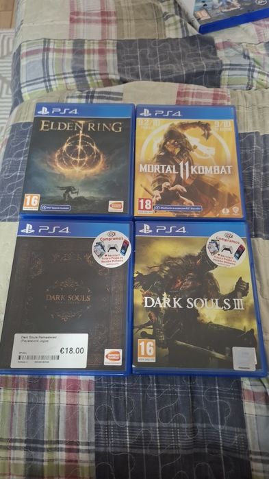 Elden ring, dark Souls 1 e 3 e mortal  k. 11