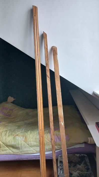Listwa przypodlogowa dębowa  o przekroju 4 x 3 cm