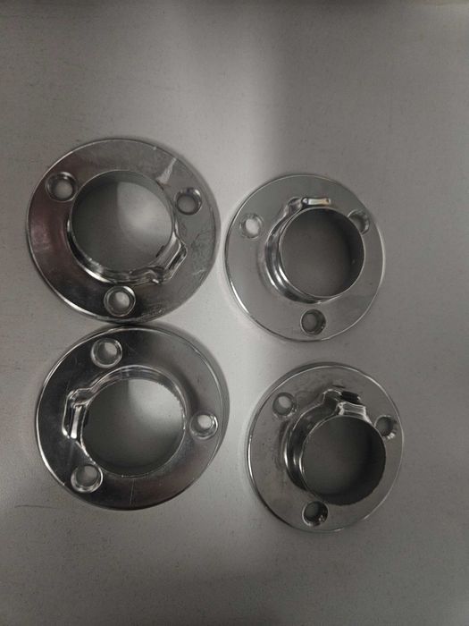 30szt Złącze dwukierunkowe trzykierunkowe do rur chromowane fi25