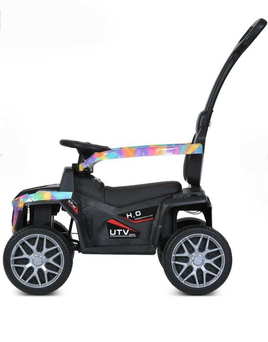 Каталка-толокар з батьківською ручкою (музика, світло, USB, bluetooth)