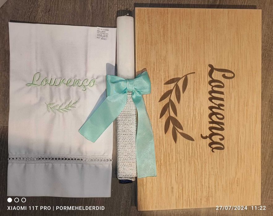 kit batismo personalizado