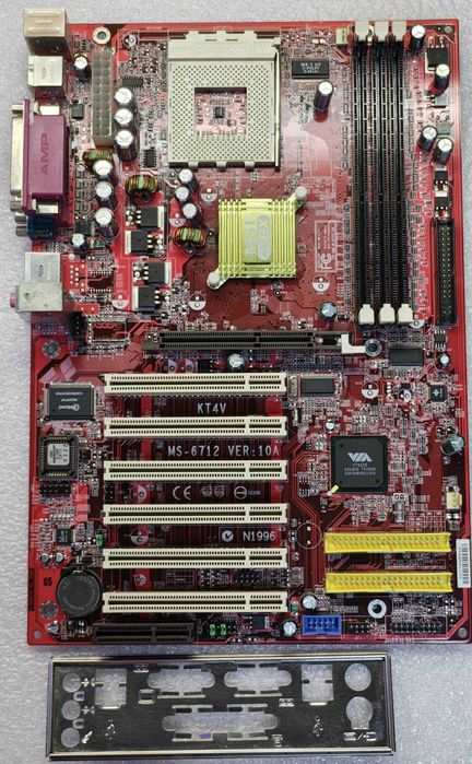 Retro płyta główna MSI KT4V MS-6712 ver10A s462 DDR AGP stan BDB