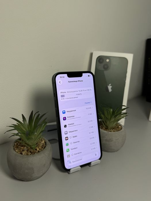 iPhone 13 128 GB Green / Neverlock / 85% АКБ/ Айфон 13 128 ГБ