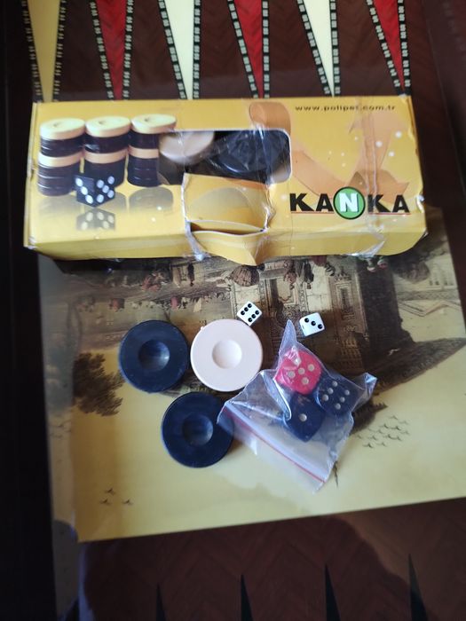 Турецькі дерев'яні лаковані нарди"Стамбул"50*50см