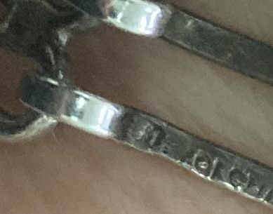 Bransoletka srebrna stara prl