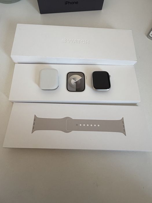 Apple Watch 9 41mm Starlight Bateria 91%