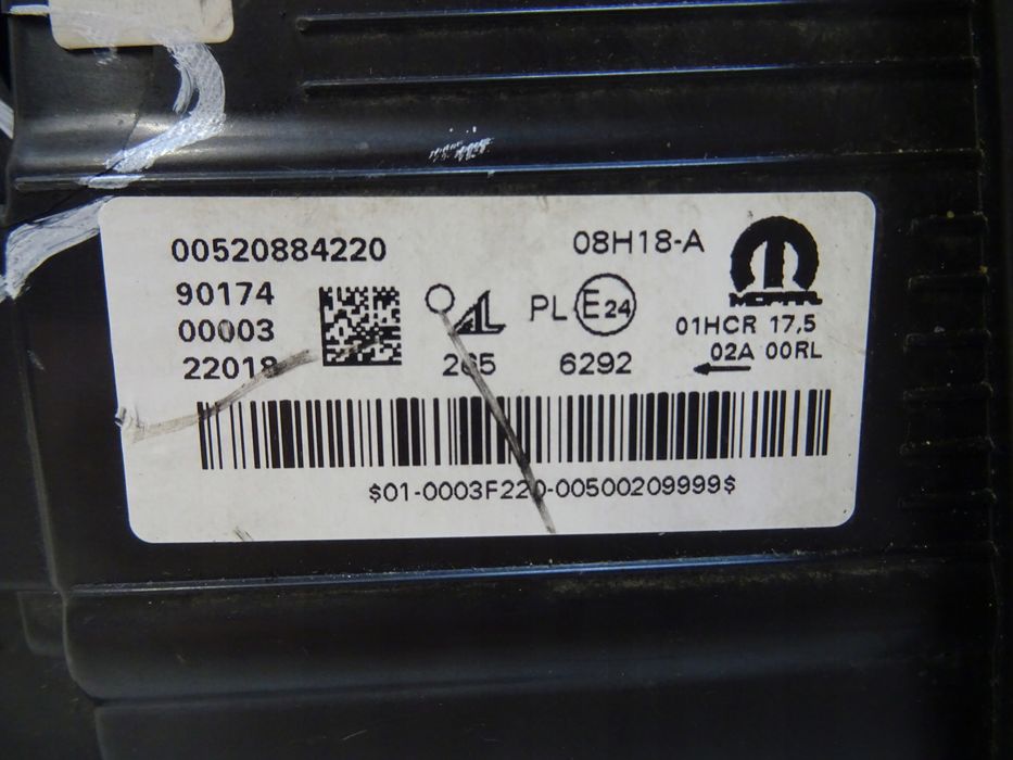 jeep renegade lift led lampa lewy przód 00520884220 llu