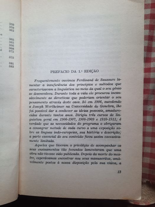 Curso de Linguística  Geral de Ferdinand de Saussure