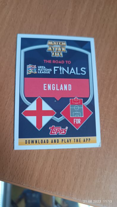 Karta match attax Harry Kane road to UEFA  nations league