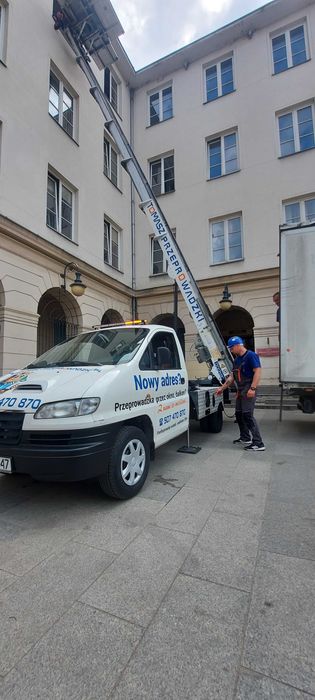 WYNAJEM Winda zewnętrzna Winda meblowa 26m Wyciąg towarowy Dekarski Podnośnik