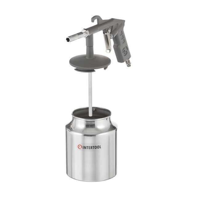 Пістоструминний пістолет пневматичний з бачком INTERTOOL PT-0705