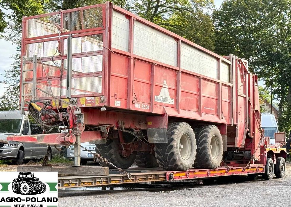 Прицеп об’ємний ANNABURGER HTS 22.04 + РОЗКИДАЧ ГНОЮ - 2011 рік - ЗМІННА СИСТЕМА