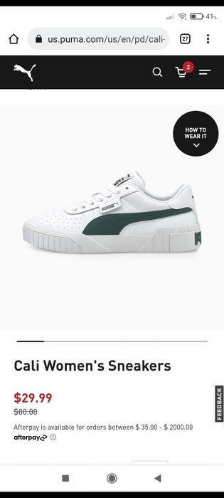 Кросівки, кеди  Puma Cali wn's p.8
Women's Sneakers