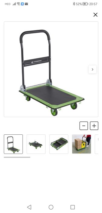 Carro de transporte plataforma 150KG