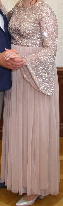 Sukienka Maja Delux taupe