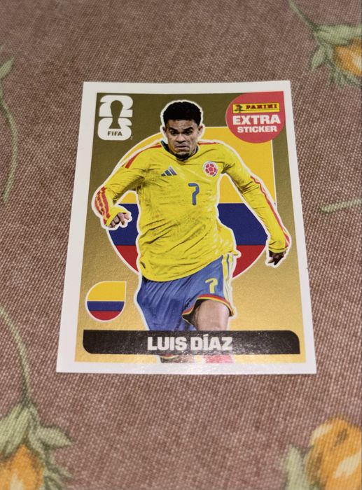Luis Diaz Extra Sticker Gold