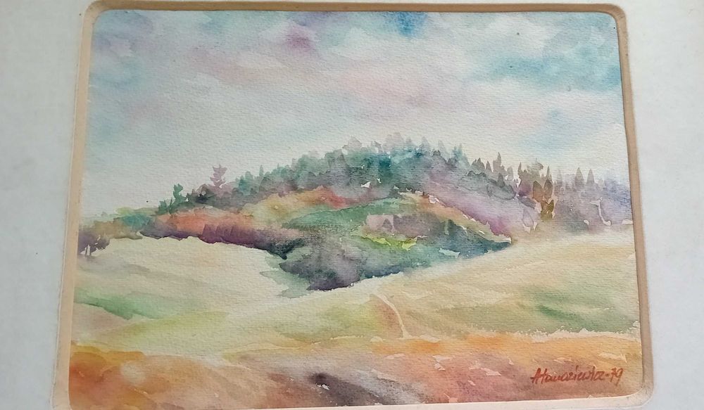 Obraz  pejzaż  bez ramy