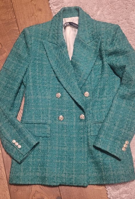 Zara marynarka S tweed Zara elegancka stan idealny