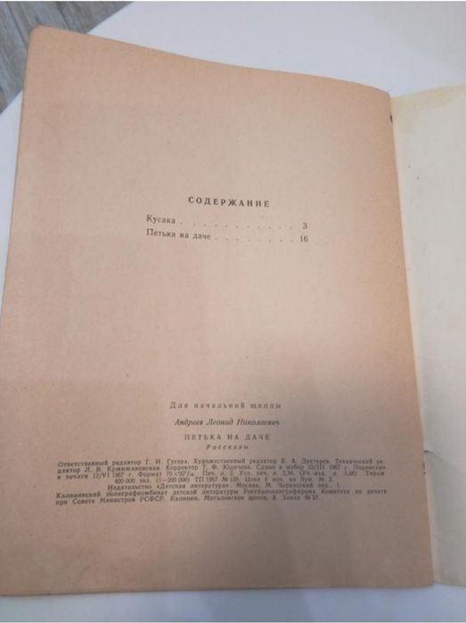 Ід стан 1967 Л.Н.Андреев Петька на даче. Кусака