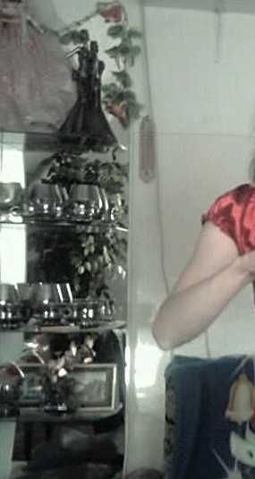 Lustro z półkami ze szkła