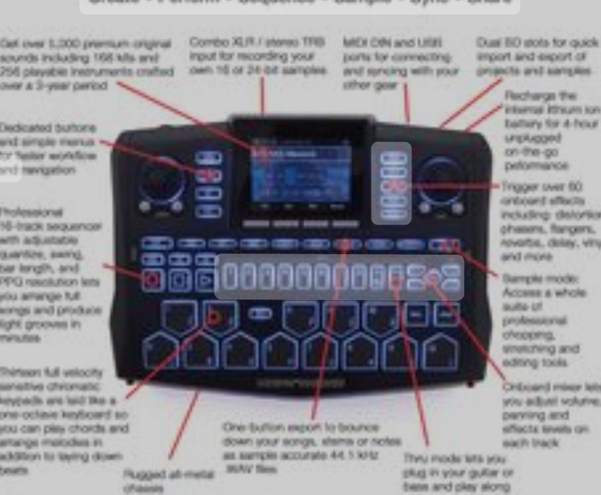 Sampler Grovebox Perkusja Syntezator Beat Thang