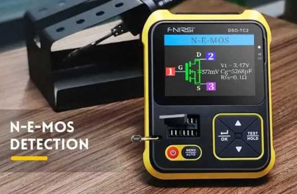 Fnirsi DSO-TC2 осцилограф тестер транзисторів генератор PWM 2.4»