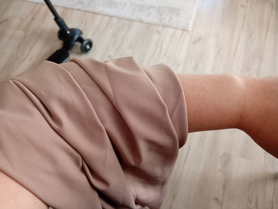 Nowe spodnie damskie szerokie 4xl brudny róż