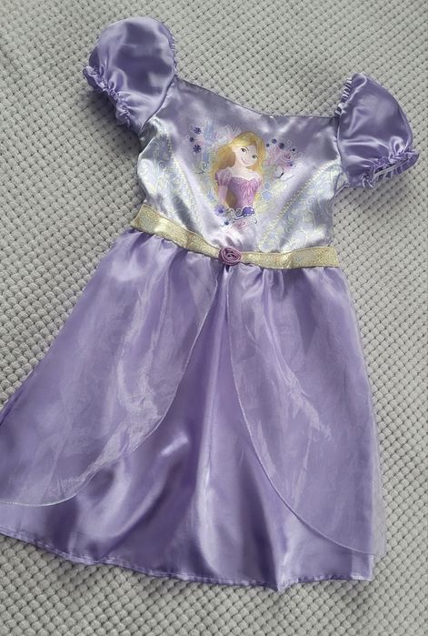 Śliczna sukienka kostium księżniczki przebranie strój karnawałowy 122