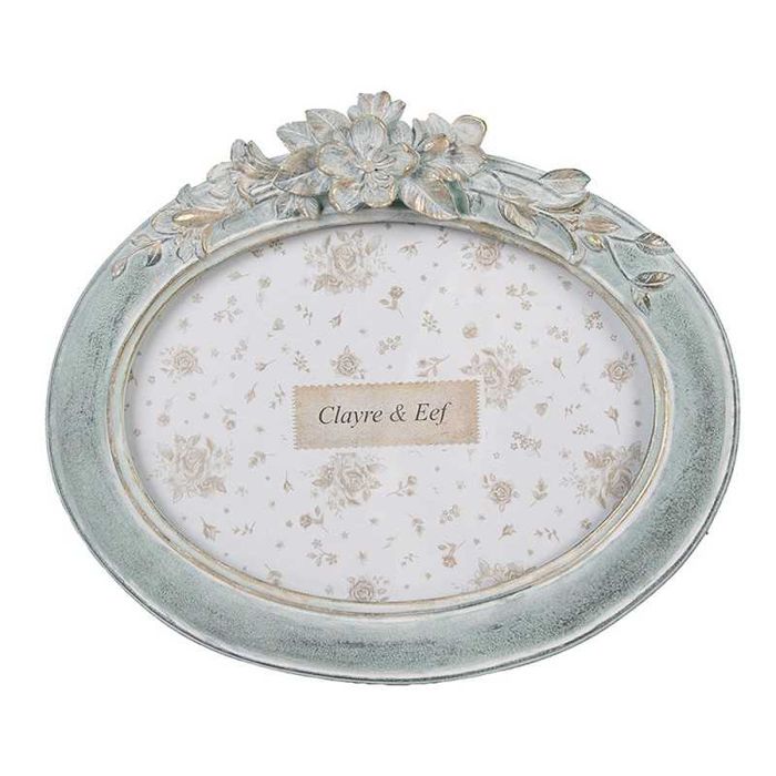 Ramka na zdjęcie owalna błękitna 2F1162