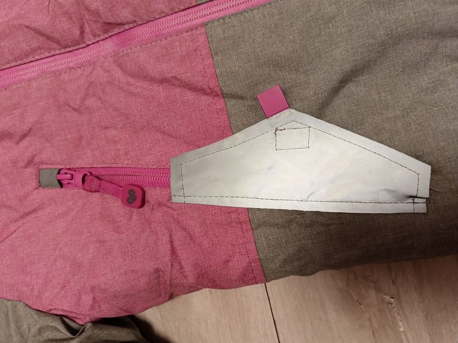 Kurtka zimowa narciarska dziewczynka 122 Cool Club odblaski