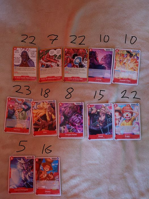 4 Колоди One piece TCG