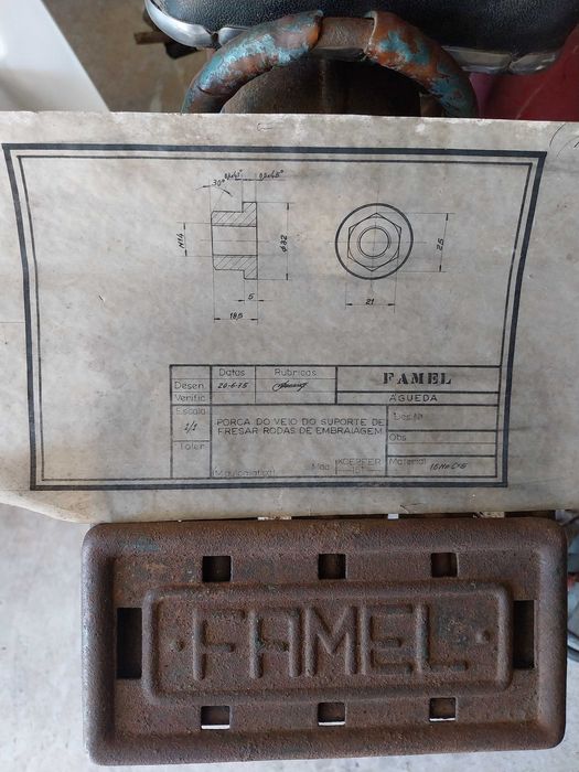 Desenhos de fábrica originais Famel